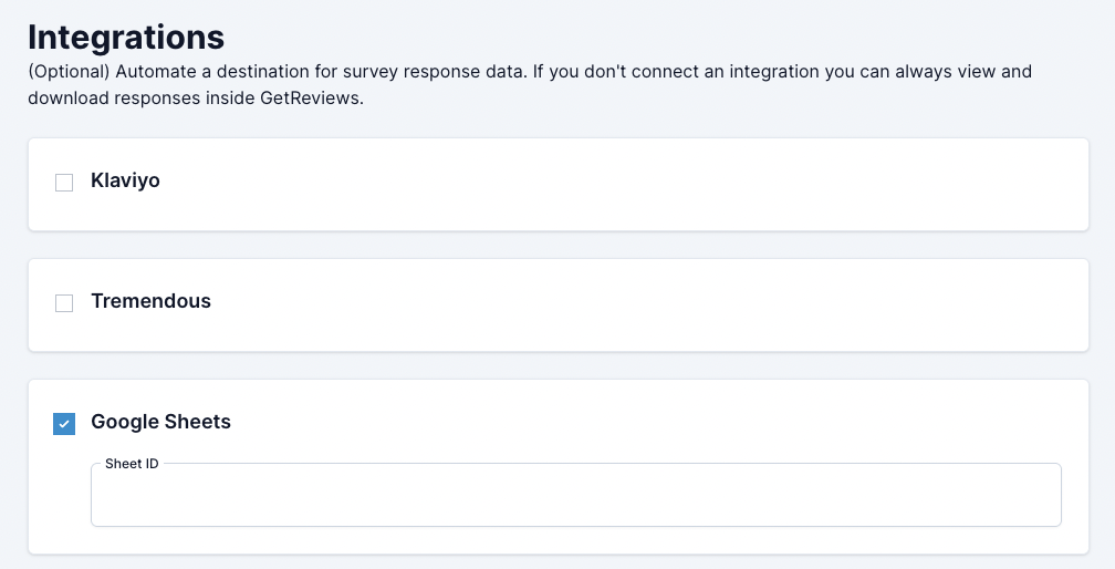 Integrations