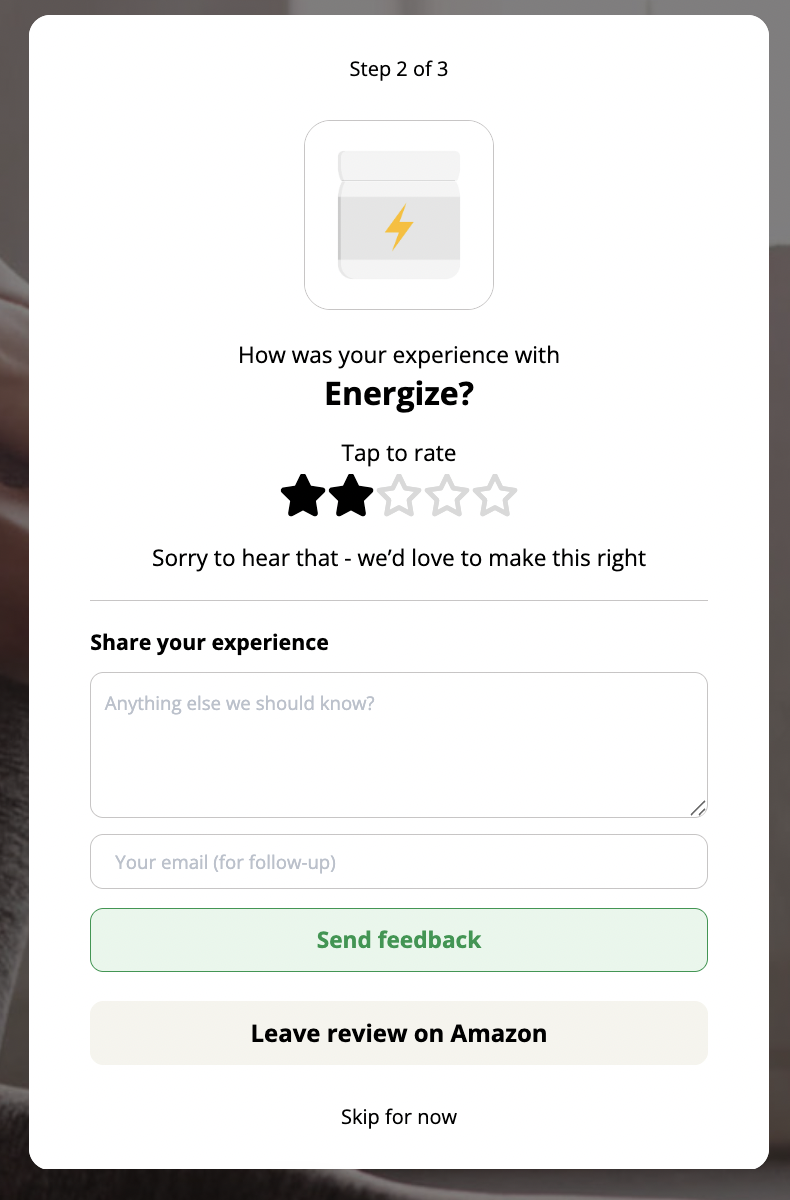 Updated Survey Threshold