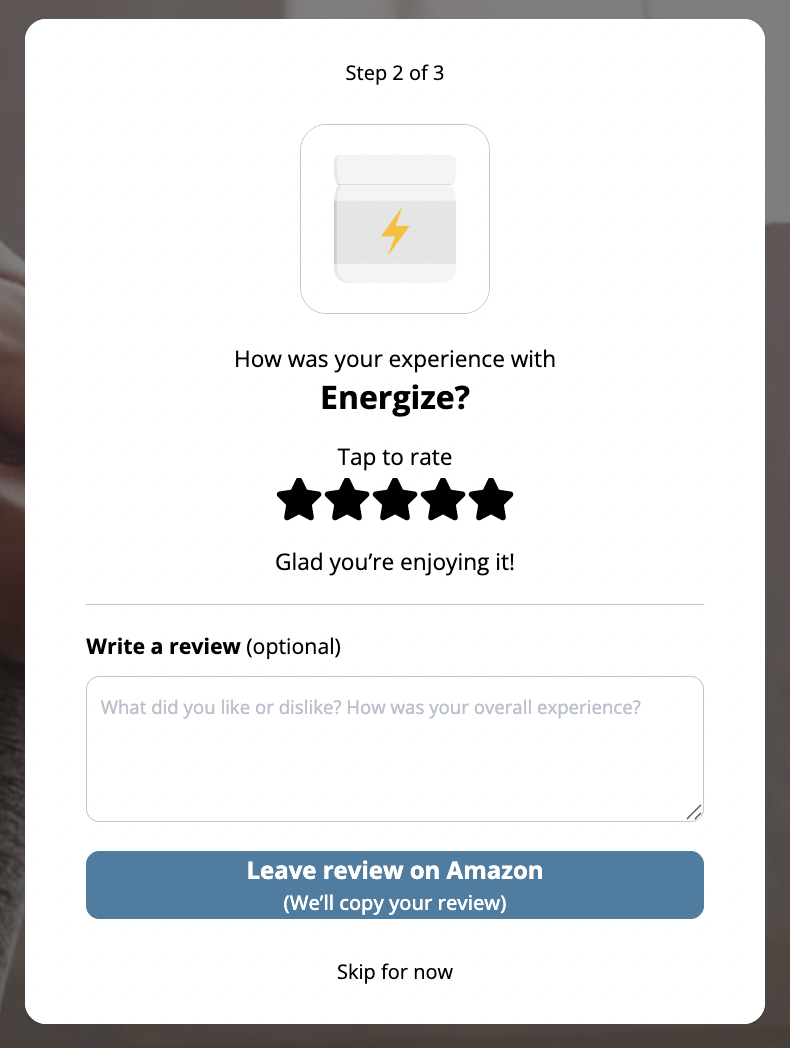 Updated Survey Threshold